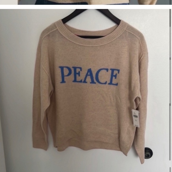 Nwt saturday sunday peace cashmere sweater - Picture 6 of 8